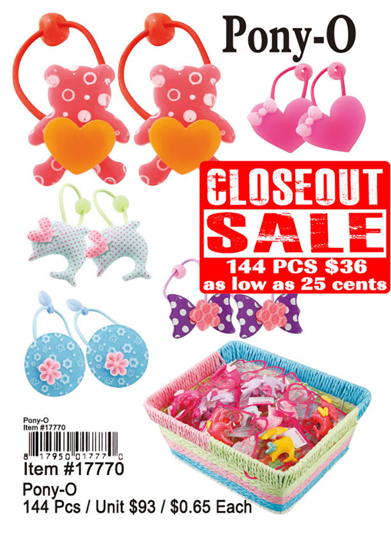 Closeout Pony O Hair Accessories